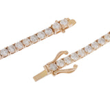 no brand ノーブランド テニスネックレス ダイヤ25.02ct 139石 レディース 14Kイエローゴールド YG ネックレス Aランク 中古 銀蔵