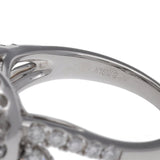 no brand ノーブランド 一粒ダイヤ2.060ct G-SI2-GD 取り巻きダイヤ ハーフエタニティ 12.5号 レディース K18ホワイトゴールド WG リング・指輪 Aランク 中古 銀蔵