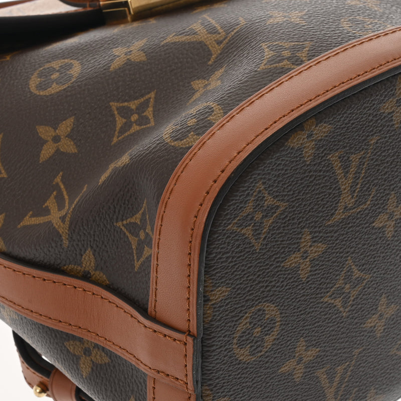 LOUIS VUITTON ルイヴィトン モノグラムリバース ドーフィーヌ バックパック ブラウン M45142 レディース モノグラムキャンバス リュック・デイパック ABランク 中古 銀蔵