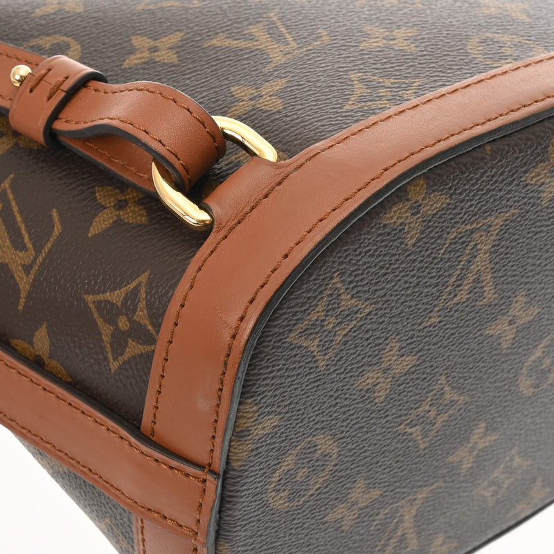 LOUIS VUITTON ルイヴィトン モノグラムリバース ドーフィーヌ バックパック ブラウン M45142 レディース モノグラムキャンバス リュック・デイパック ABランク 中古 銀蔵