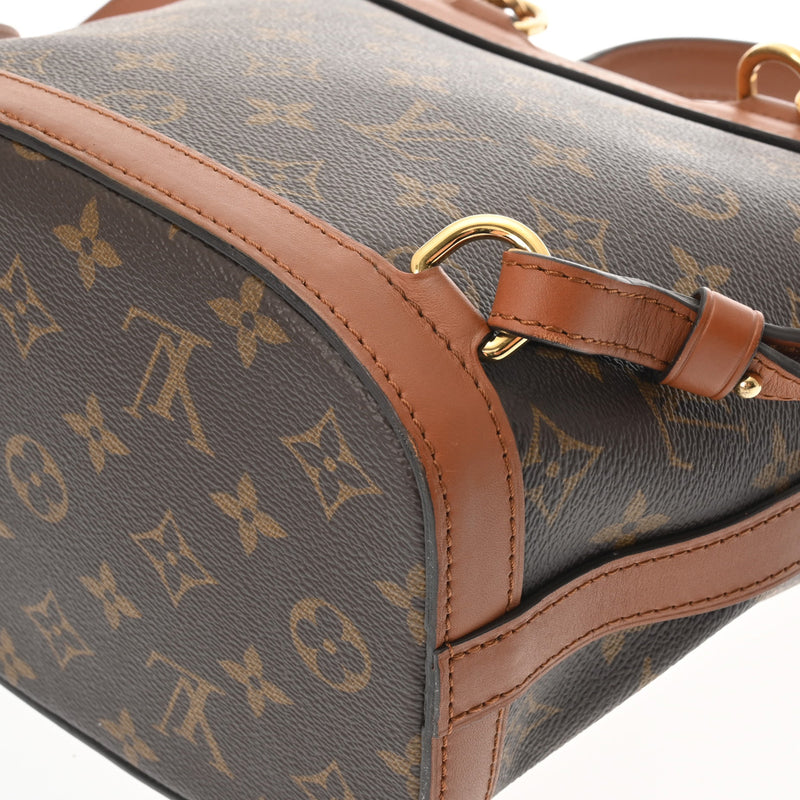 LOUIS VUITTON ルイヴィトン モノグラムリバース ドーフィーヌ バックパック ブラウン M45142 レディース モノグラムキャンバス リュック・デイパック ABランク 中古 銀蔵