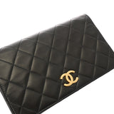 CHANEL シャネル マトラッセ ミニチェーンショルダー 19cm ブラック レディース ラムスキン ショルダーバッグ ABランク 中古 銀蔵