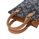 LOUIS VUITTON ルイヴィトン モノグラムジャガード プティットサックプラ Since1854 ブルー M80288 レディース ジャガード ショルダーバッグ Aランク 中古 銀蔵