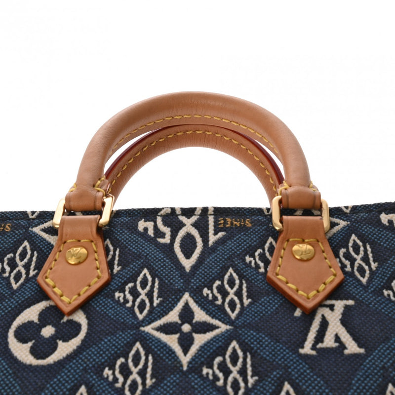 LOUIS VUITTON ルイヴィトン モノグラムジャガード プティットサックプラ Since1854 ブルー M80288 レディース ジャガード ショルダーバッグ Aランク 中古 銀蔵