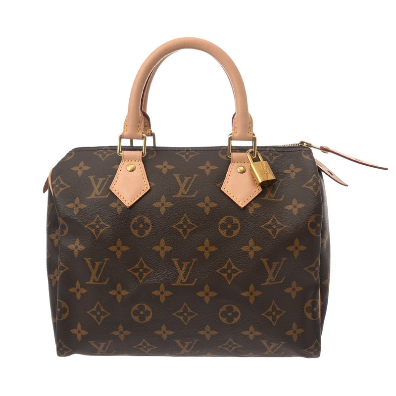 LOUIS VUITTON ルイヴィトン モノグラム スピーディ 25 ブラウン M41109 レディース モノグラムキャンバス ハンドバッグ Aランク 中古 銀蔵