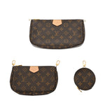 LOUIS VUITTON ルイヴィトン モノグラム ミュルティ ポシェット アクセソワール カーキ M44813 レディース モノグラムキャンバス ショルダーバッグ 新同 中古 銀蔵