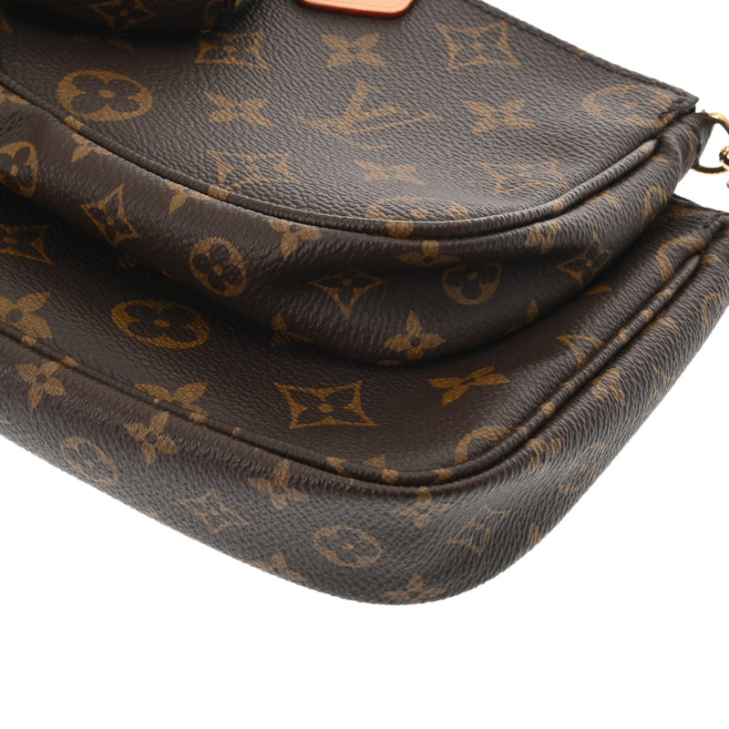 LOUIS VUITTON ルイヴィトン モノグラム ミュルティ ポシェット アクセソワール カーキ M44813 レディース モノグラムキャンバス ショルダーバッグ 新同 中古 銀蔵