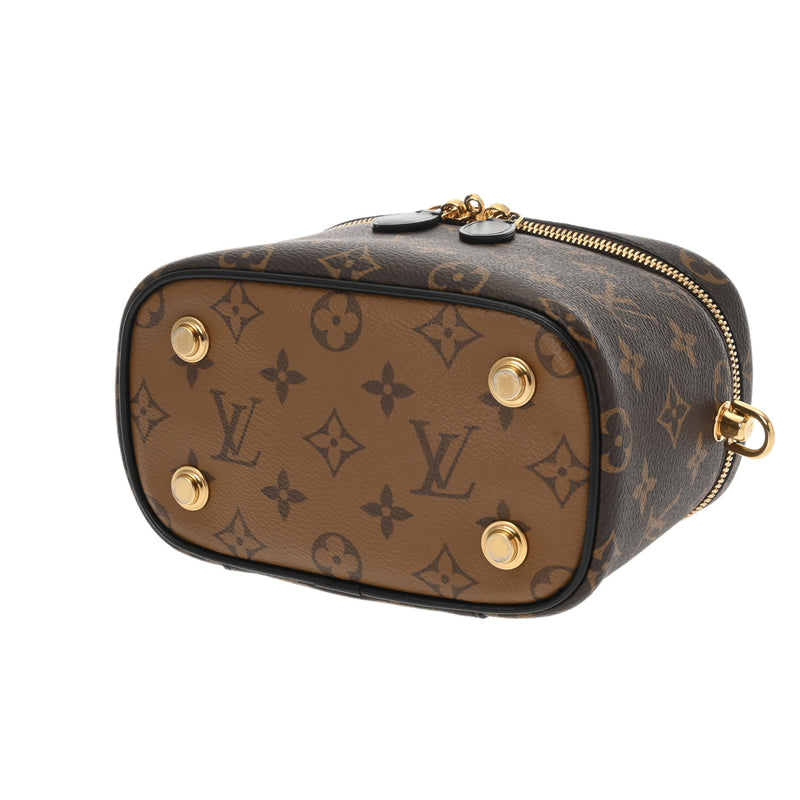 LOUIS VUITTON ルイヴィトン モノグラムリバース ヴァニティ NV PM 新型 2WAY ブラウン M45165 レディース モノグラムキャンバス ハンドバッグ Aランク 中古 銀蔵