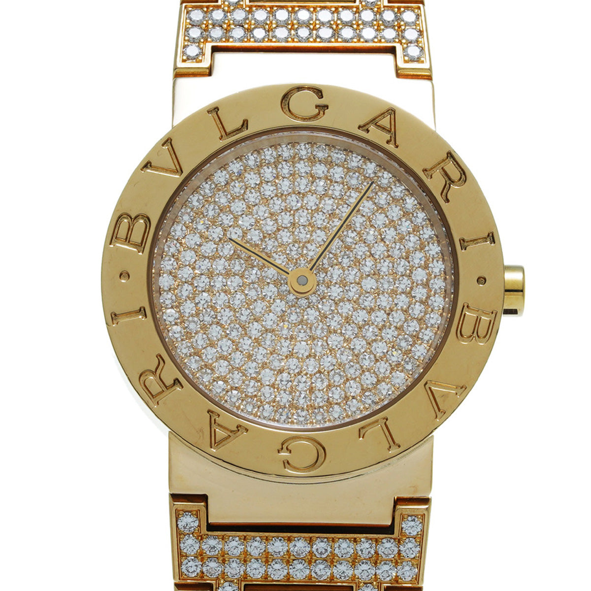 【新品電池交換 稼動】BVLGARI レディース腕時計 ゴールド クォーツ. ブルガリ ブルガリブルガリ ブレスダイヤ レディース 腕時計 BB26DGG