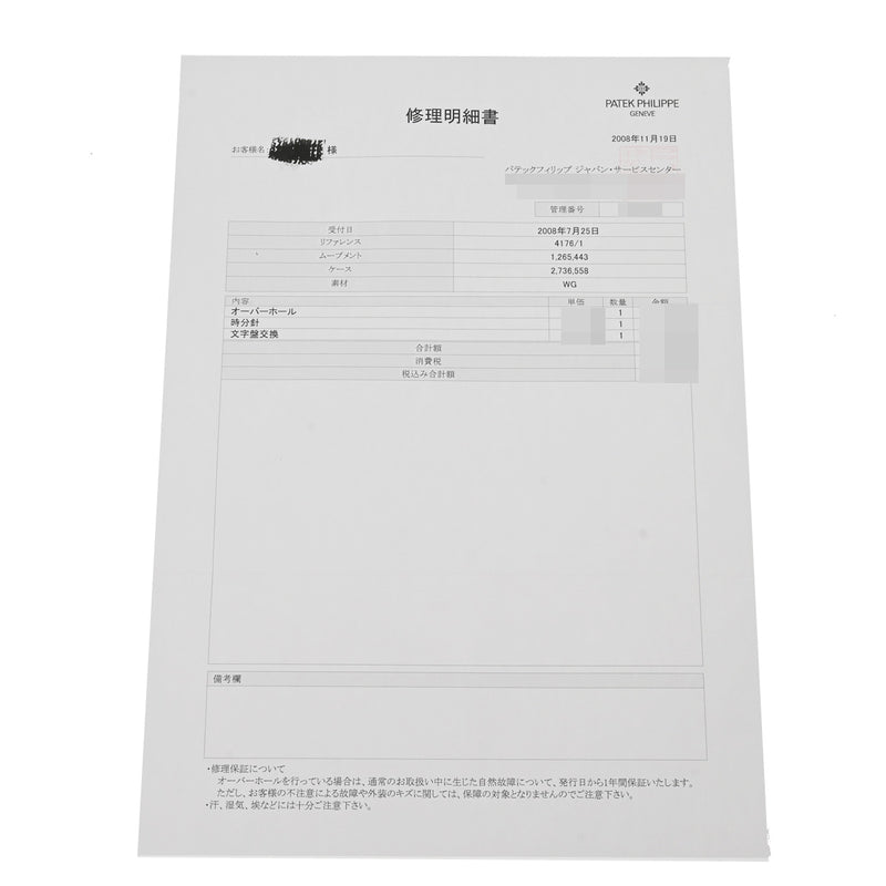 パテックフィリップ 4176/1 ブルー レディース 腕時計 手巻き 中古 銀蔵