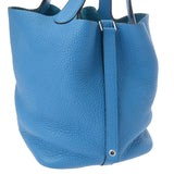 HERMES エルメス ピコタンロック MM ブルーザンジバル A刻印(2017年頃) レディース トリヨンクレマンス ハンドバッグ ABランク 中古 銀蔵