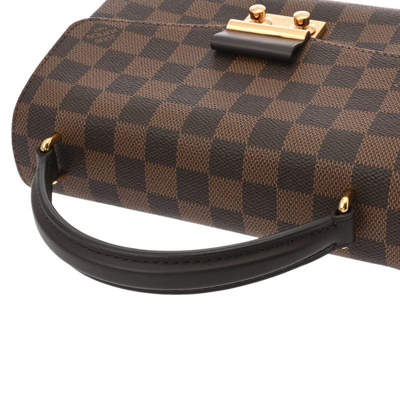 LOUIS VUITTON ルイヴィトン ダミエ クロワゼット 2WAY ブラウン N53000 レディース ダミエキャンバス ハンドバッグ Aランク 中古 銀蔵