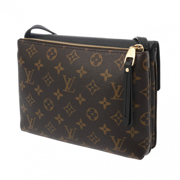 LOUIS VUITTON ルイヴィトン モノグラム トワイス ノワール M50185 レディース モノグラムキャンバス ショルダーバッグ Aランク 中古 銀蔵