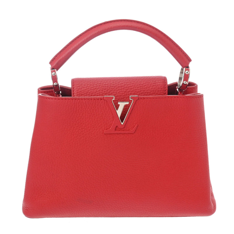 【美品】ルイヴィトン カプシーヌBB ２WAY ハンドバッグ M94754 ルイヴィトンカプシーヌ BB 2WAY ルビー レディース トリヨンレザー