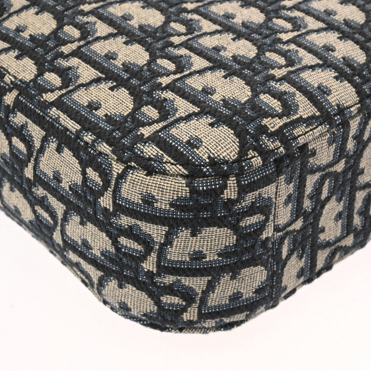 CHRISTIAN DIOR メッセンジャーバッグ ネイビー/ベージュ クリスチャンディオールサドル フラップ付き メッセンジャー