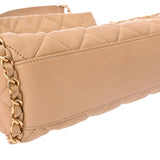 CHANEL シャネル マトラッセ チェーンハンドバッグ ベージュ レディース ラムスキン ハンドバッグ ABランク 中古 銀蔵