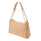 CHANEL シャネル マトラッセ チェーンハンドバッグ ベージュ レディース ラムスキン ハンドバッグ ABランク 中古 銀蔵