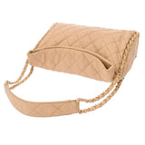 CHANEL シャネル マトラッセ チェーンハンドバッグ ベージュ レディース ラムスキン ハンドバッグ ABランク 中古 銀蔵