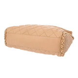 CHANEL シャネル マトラッセ チェーンハンドバッグ ベージュ レディース ラムスキン ハンドバッグ ABランク 中古 銀蔵