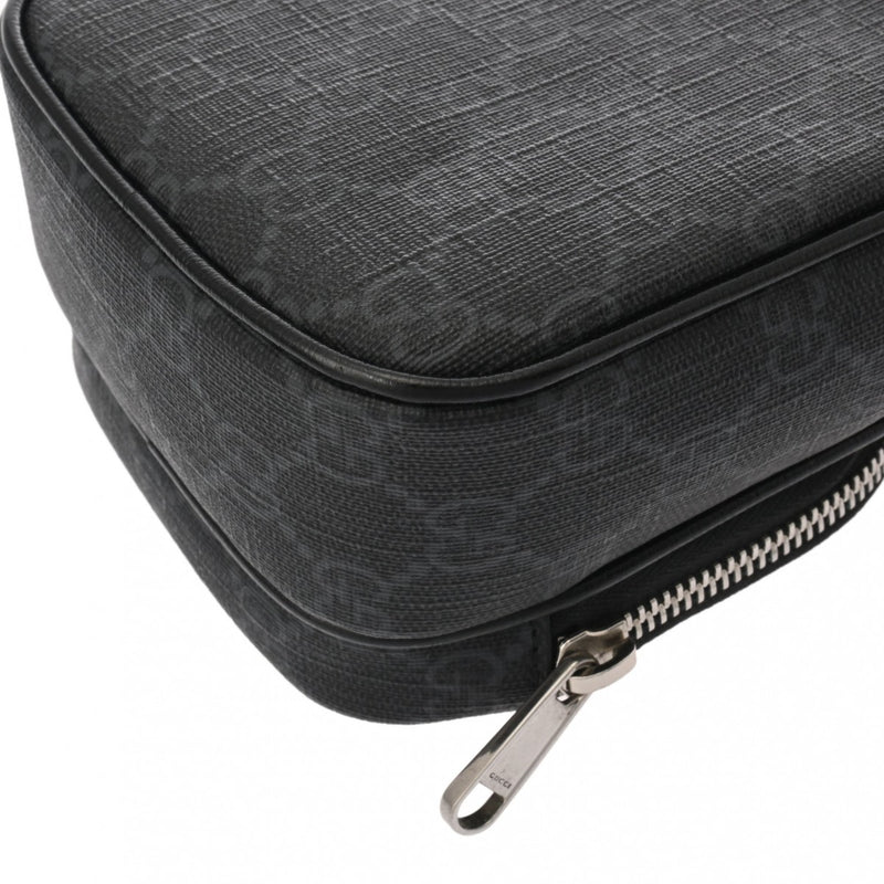 GUCCI グッチ インターロッキングG ブラック 672952 ユニセックス PVC レザー ショルダーバッグ Aランク 中古 銀蔵