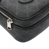 GUCCI グッチ インターロッキングG ブラック 672952 ユニセックス PVC レザー ショルダーバッグ Aランク 中古 銀蔵