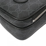 GUCCI グッチ インターロッキングG ブラック 672952 ユニセックス PVC レザー ショルダーバッグ Aランク 中古 銀蔵