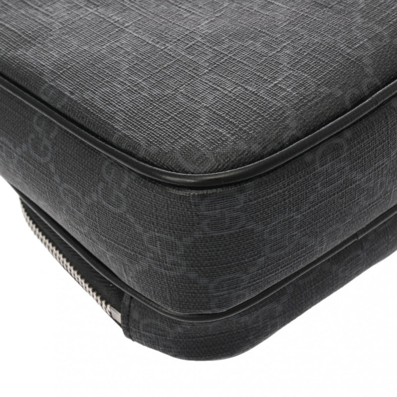 GUCCI グッチ インターロッキングG ブラック 672952 ユニセックス PVC レザー ショルダーバッグ Aランク 中古 銀蔵