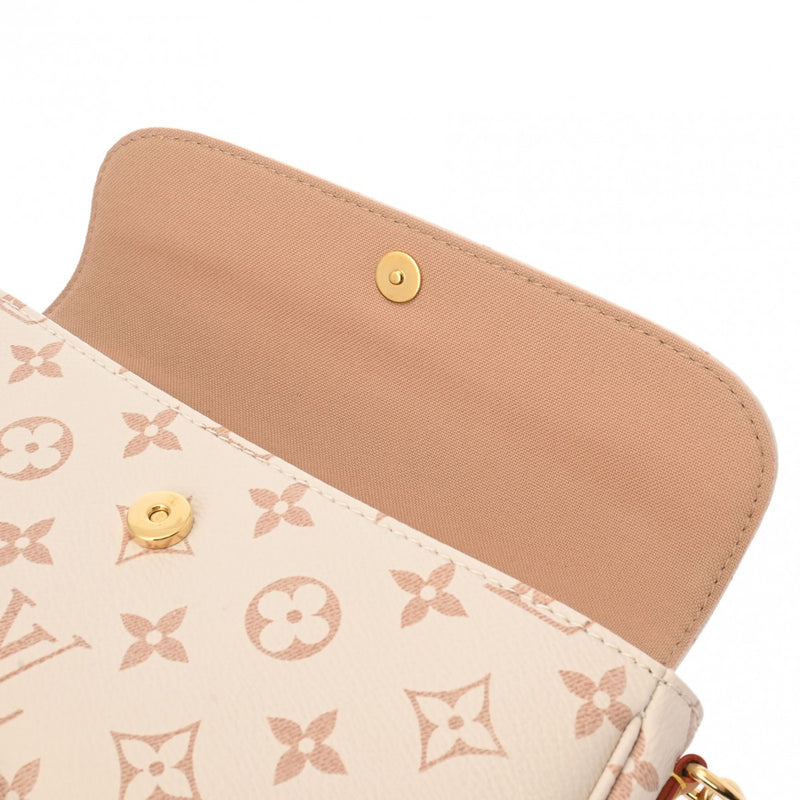 LOUIS VUITTON ルイヴィトン モノグラム ウォレットオンチェーンアイビー ベージュ系 M83091 レディース モノグラムキャンバス ショルダーバッグ 新同 中古 銀蔵