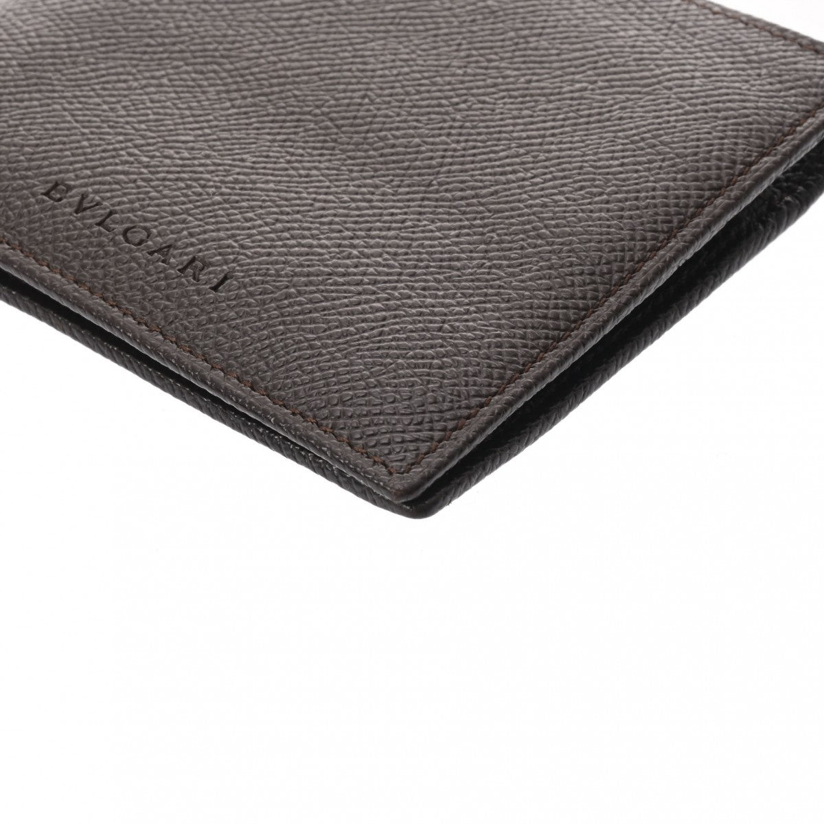 ブルガリ二つ折り財布 ダークブラウン メンズ レザー 長財布 BVLGARI 