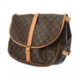 LOUIS VUITTON ルイヴィトン モノグラム ソミュール 35 ブラウン M42254 レディース モノグラムキャンバス ショルダーバッグ Bランク 中古 銀蔵