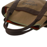 HERMES エルメス サックドパンサージュ グルーム カーキ/ブラウン X刻印(2016年頃) レディース トワルミリタリー トートバッグ ABランク 中古 銀蔵