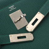 HERMES エルメス ケリー 28 オ・パス 内縫い 2WAY マラカイト/ブルーザンジバル A刻印(2017年頃) レディース トゴ ハンドバッグ Aランク 中古 銀蔵