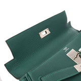 HERMES エルメス ケリー 28 オ・パス 内縫い 2WAY マラカイト/ブルーザンジバル A刻印(2017年頃) レディース トゴ ハンドバッグ Aランク 中古 銀蔵