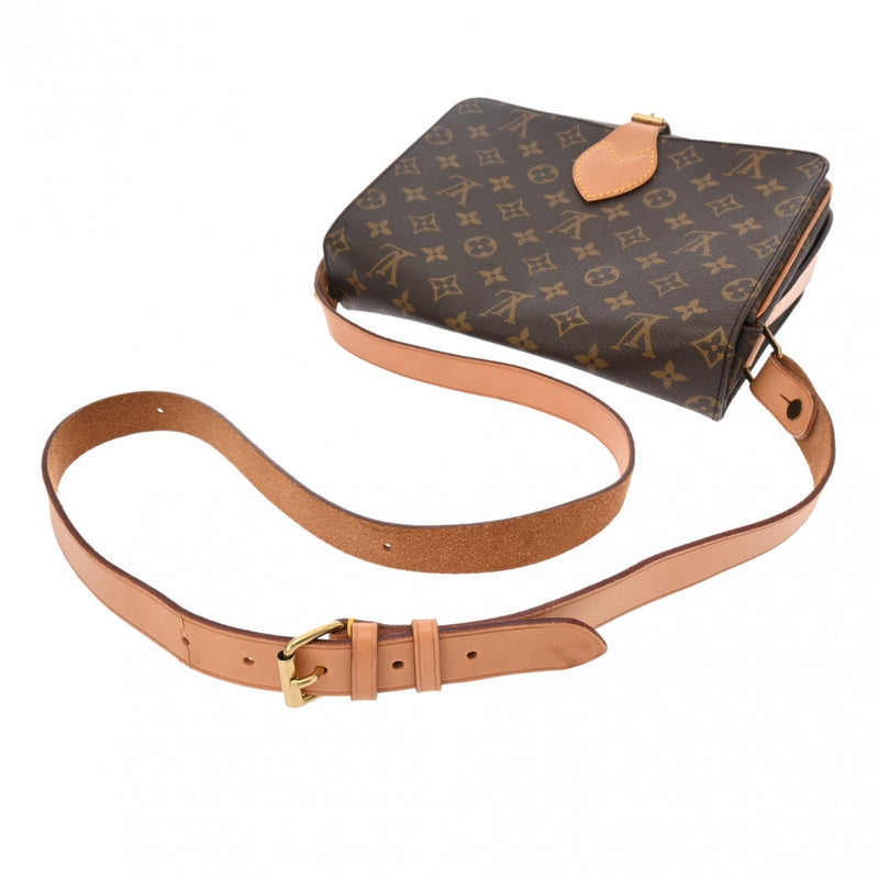 LOUIS VUITTON ルイヴィトン モノグラム カルトシエール GM ブラウン M51252 ユニセックス モノグラムキャンバス ショルダーバッグ ABランク 中古 銀蔵