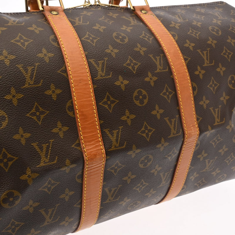 LOUIS VUITTON ルイヴィトン モノグラム キーポル 50 ブラウン M41426 ユニセックス モノグラムキャンバス ボストンバッグ Bランク 中古 銀蔵