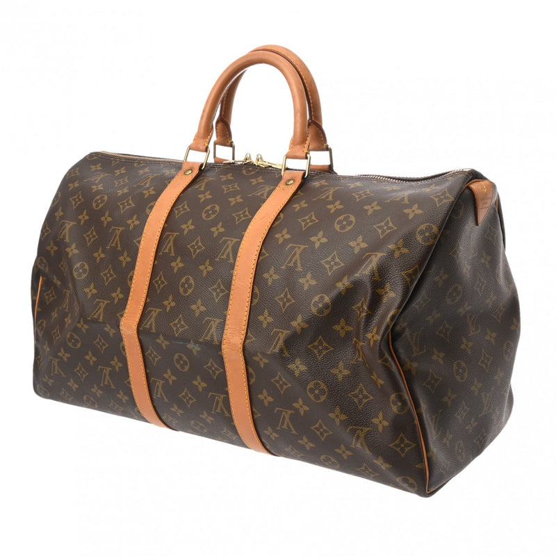 LOUIS VUITTON ルイヴィトン モノグラム キーポル 50 ブラウン M41426 ユニセックス モノグラムキャンバス ボストンバッグ Bランク 中古 銀蔵