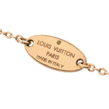 LOUIS VUITTON ルイヴィトン ナノグラム シルバー/ゴールド金具 M63141 レディース GP ネックレス ABランク 中古 銀蔵