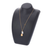 LOUIS VUITTON ルイヴィトン ナノグラム シルバー/ゴールド金具 M63141 レディース GP ネックレス ABランク 中古 銀蔵