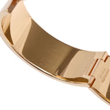 HERMES エルメス クリッククラック GM ピンク/ゴールド金具 レディース GP ブレスレット ABランク 中古 銀蔵