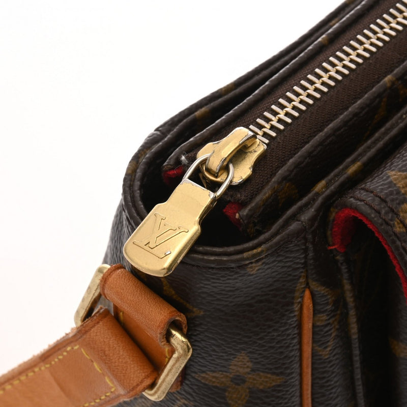 LOUIS VUITTON ルイヴィトン モノグラム ヴィバシテ PM ブラウン M51165 レディース モノグラムキャンバス ショルダーバッグ Bランク 中古 銀蔵