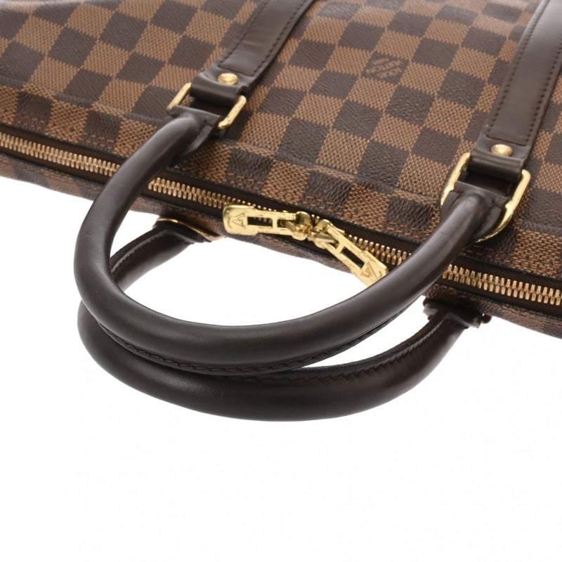 LOUIS VUITTON ルイヴィトン ダミエ ヴォワヤージュ ブラウン N41124 メンズ ダミエキャンバス ビジネスバッグ Bランク 中古 銀蔵