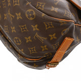 LOUIS VUITTON ルイヴィトン モノグラム ソミュール 35 ブラウン M42254 レディース モノグラムキャンバス ショルダーバッグ Bランク 中古 銀蔵