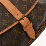 LOUIS VUITTON ルイヴィトン モノグラム ソミュール 35 ブラウン M42254 レディース モノグラムキャンバス ショルダーバッグ Bランク 中古 銀蔵