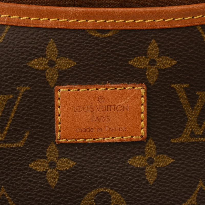 LOUIS VUITTON ルイヴィトン モノグラム ソミュール 35 ブラウン M42254 レディース モノグラムキャンバス ショルダーバッグ Bランク 中古 銀蔵