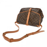 LOUIS VUITTON ルイヴィトン モノグラム ソミュール 35 ブラウン M42254 レディース モノグラムキャンバス ショルダーバッグ Bランク 中古 銀蔵