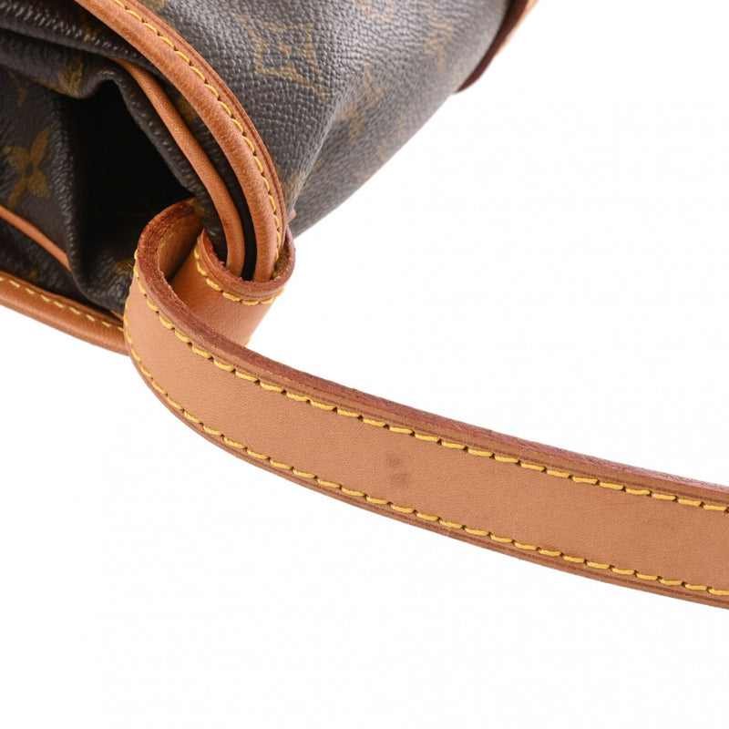 LOUIS VUITTON ルイヴィトン モノグラム ソミュール 30 ブラウン M42256 レディース モノグラムキャンバス ショルダーバッグ Bランク 中古 銀蔵