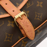 LOUIS VUITTON ルイヴィトン モノグラム ソミュール 30 ブラウン M42256 レディース モノグラムキャンバス ショルダーバッグ Bランク 中古 銀蔵