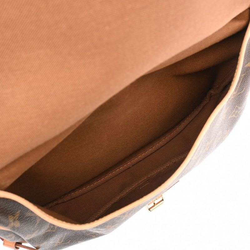 LOUIS VUITTON ルイヴィトン モノグラム ソミュール 30 ブラウン M42256 レディース モノグラムキャンバス ショルダーバッグ Bランク 中古 銀蔵