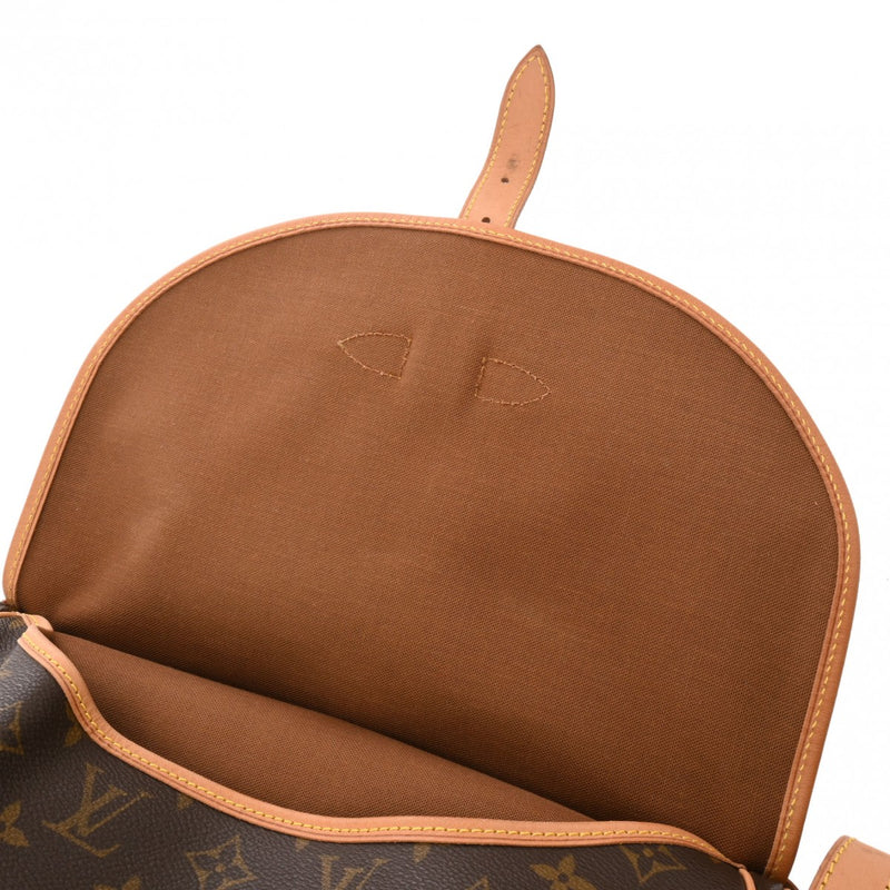 LOUIS VUITTON ルイヴィトン モノグラム ソミュール 30 ブラウン M42256 レディース モノグラムキャンバス ショルダーバッグ Bランク 中古 銀蔵