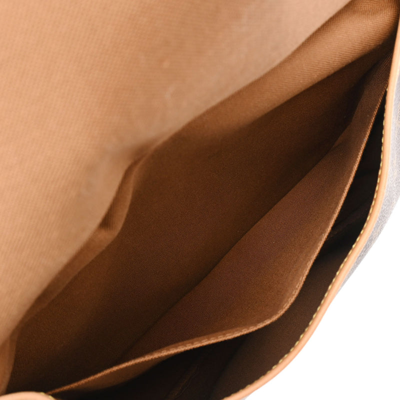 LOUIS VUITTON ルイヴィトン モノグラム ソミュール 30 ブラウン M42256 レディース モノグラムキャンバス ショルダーバッグ Bランク 中古 銀蔵